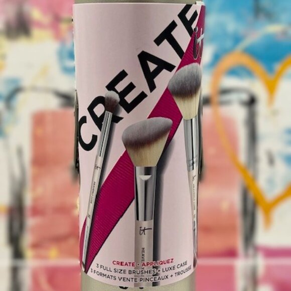 IT Cosmetics 4-Pc. Celebrate Creative Looks Makeup Brush Set - NEW - Picture 2 of 14